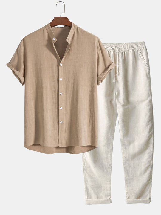 Santiago Linen Set | Shirt and Pants
