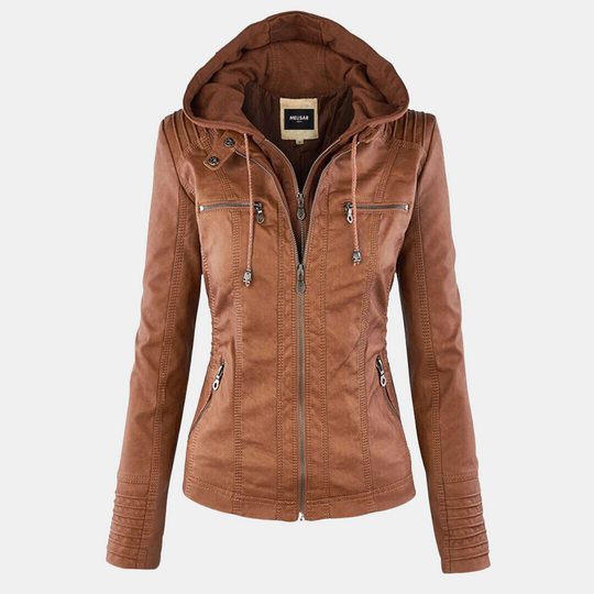 Elegante Leder Jacke