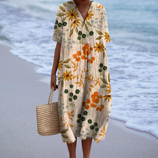 Malia | Colorful Floral Summer Dress