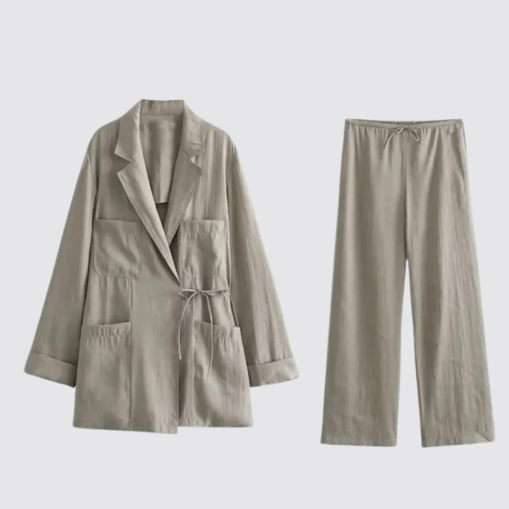 Zara | Minimalist Double Flap Drop Coat
