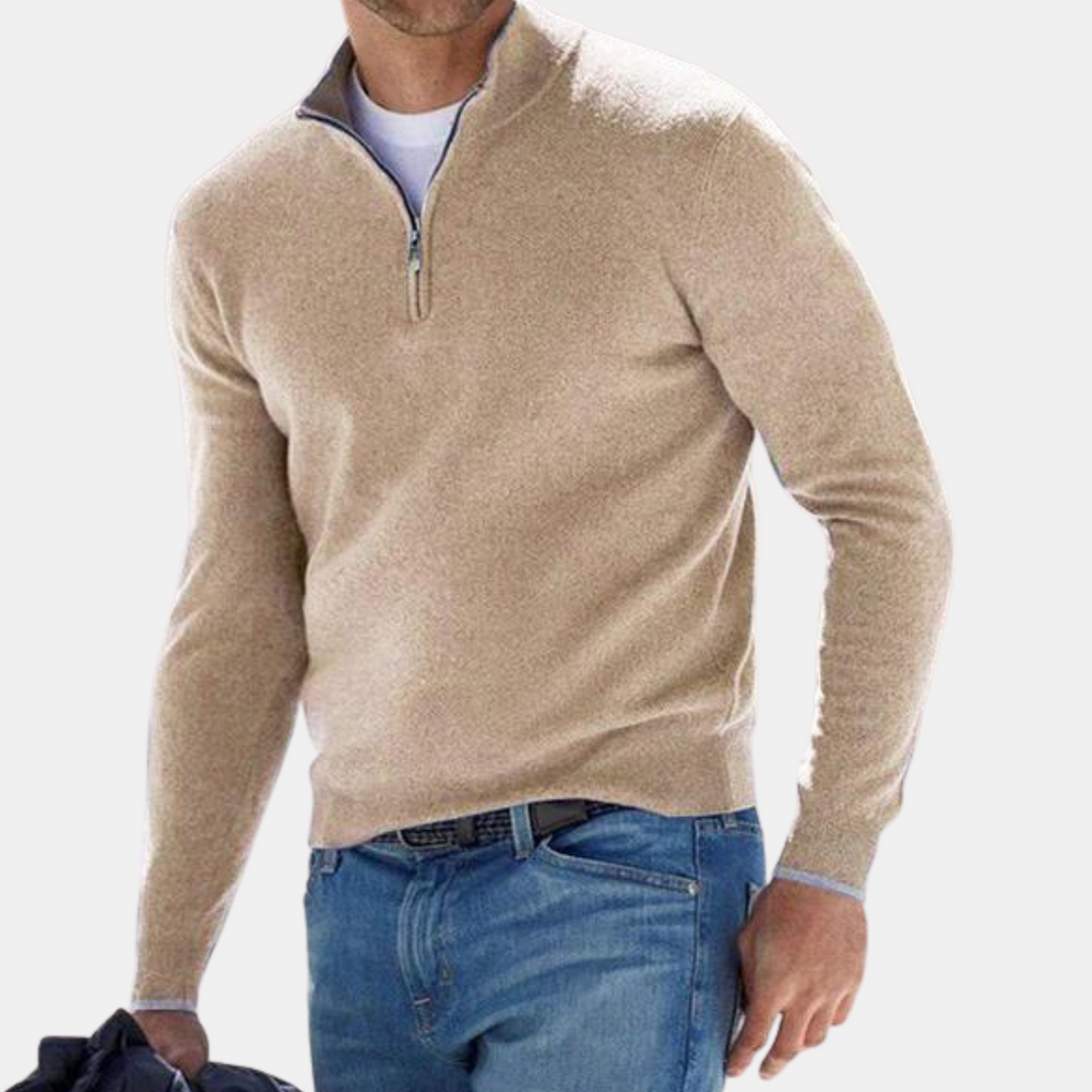 Stylischer Reißverschluss-Pullover