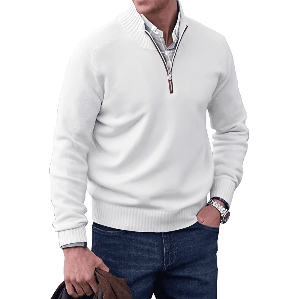 James | Stylish Half Zip Sweater