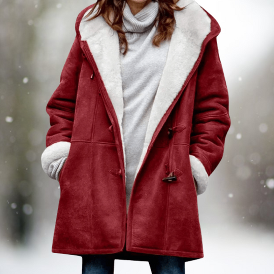 Premium Halber Kapuze Fleece-Jacke