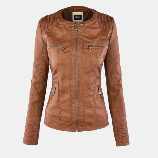 Elegante Leder Jacke