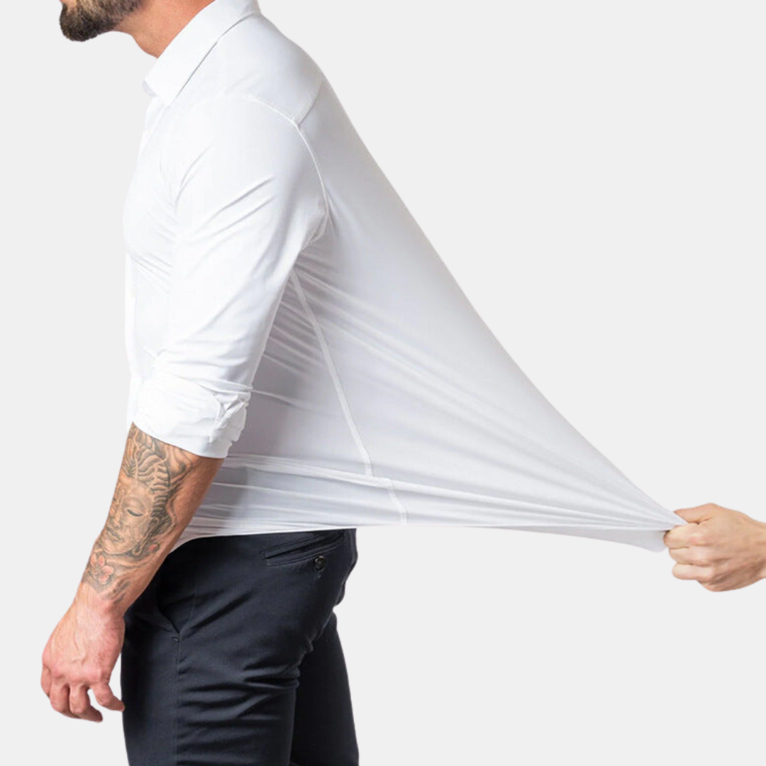Melisar | Männer Knitterfreies Stretch-Hemd 