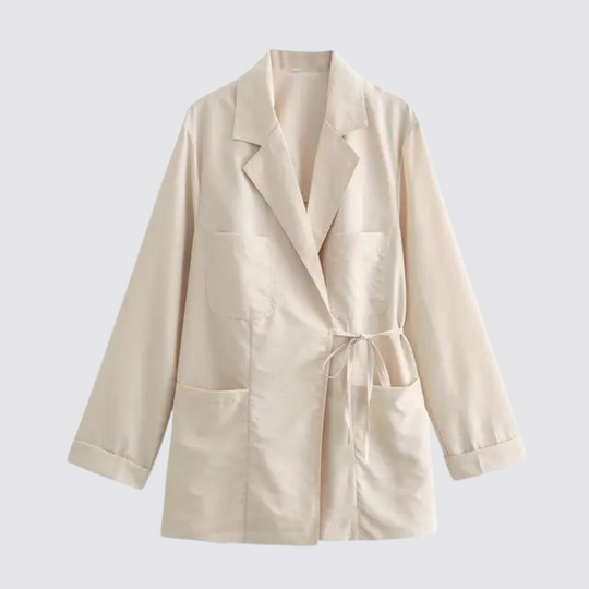 Zara | Minimalist Double Flap Drop Coat