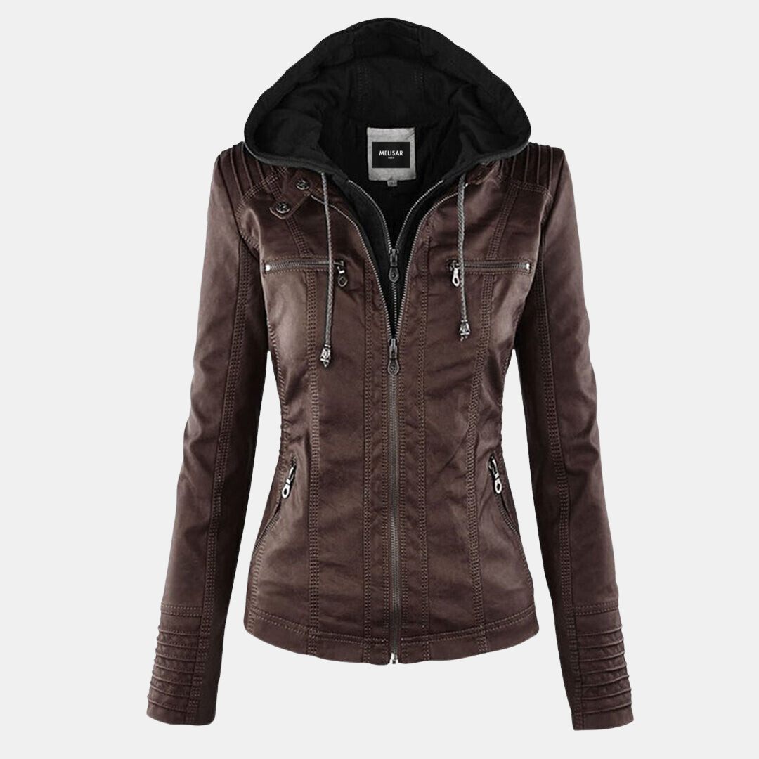 Elegante Leder Jacke