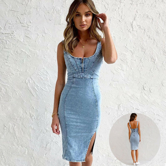 Maddie | Denim Dress