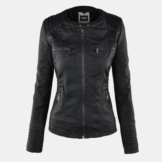 Elegante Leder Jacke