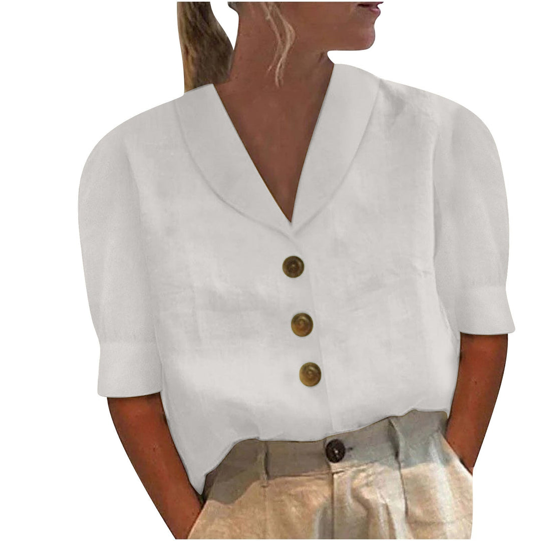 Novalee | Luxury Women's Top With Collar and Buttons