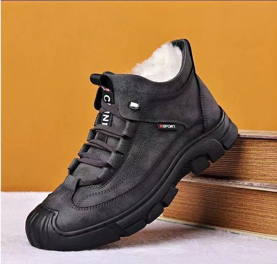 Cotton Leather Winter Shoes