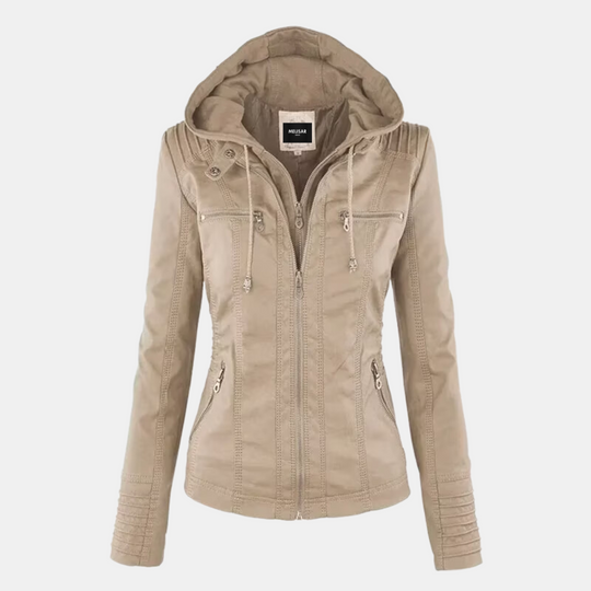 Elegante Leder Jacke