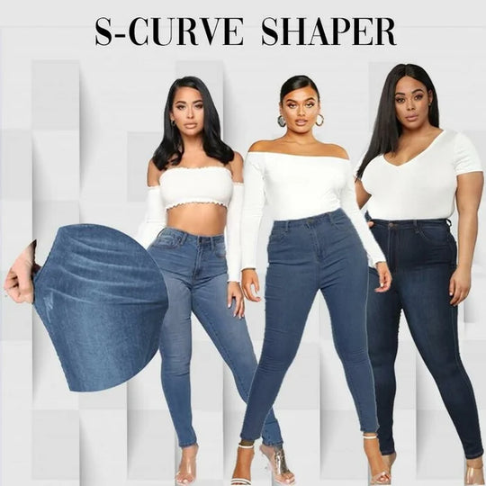 Belen | Perfect Fit Skinny Stretch Pull-On Push-Up Plus-Size Denim Jeans Leggings