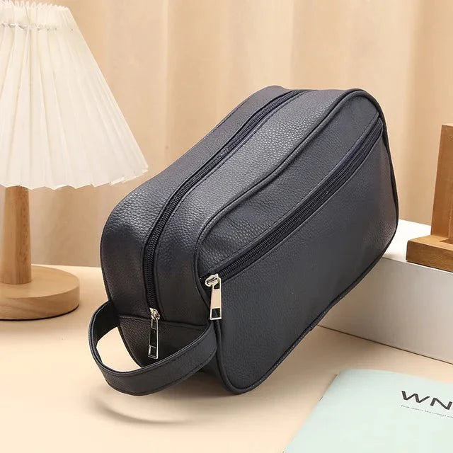 Sara | Elegant Leather Toiletry Bag for Travel and Home Use