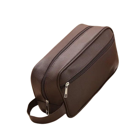 Sara | Elegant Leather Toiletry Bag for Travel and Home Use