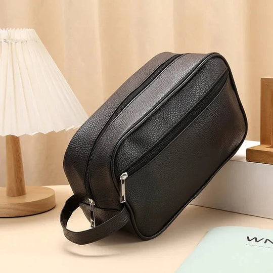 Sara | Elegant Leather Toiletry Bag for Travel and Home Use