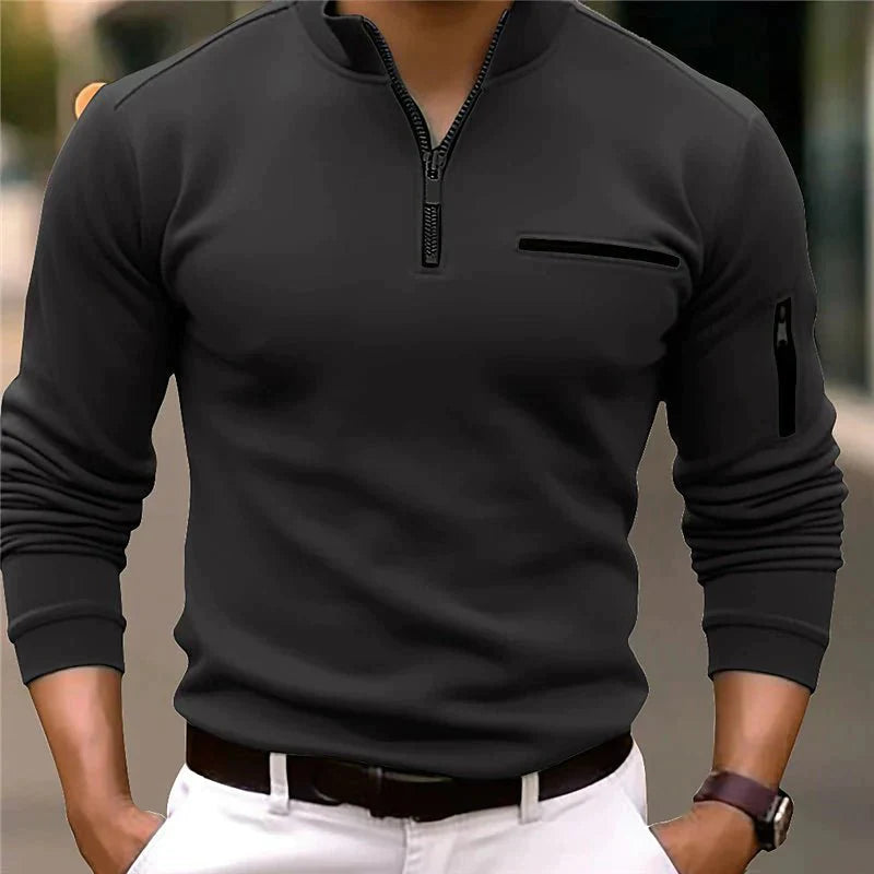Elegance Quarter-Zip Sweater for Men